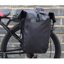 Have you tried putting backpack items on the rear rack of the bike?