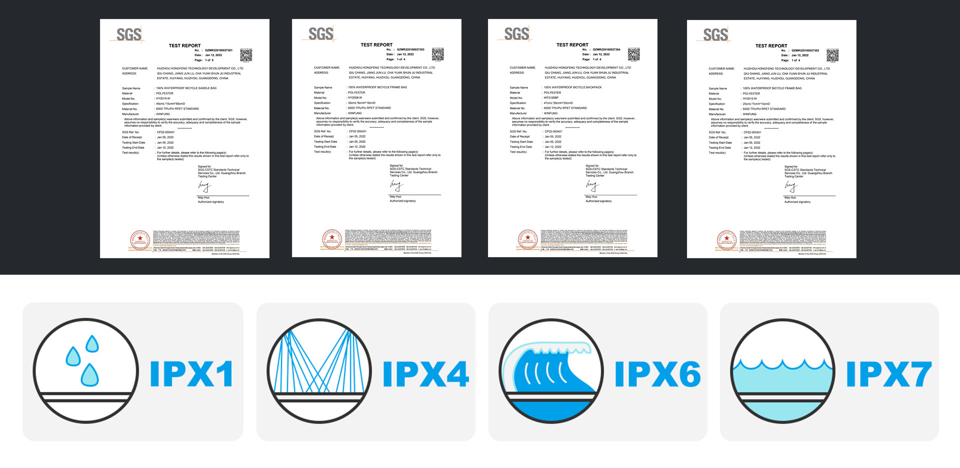  IPX7 waterproof testing