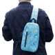 Sport Light Weight RPET 900D TPU Fabric Crossbody Chest Bag Sling Bag
