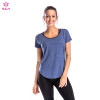 Mesh sports T-shirt women's loose quick-drying running blouse Wholesale loose sports T-shirt