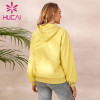 Private Label Blank Hoodies Custom Manufacture Oversized Yellow
