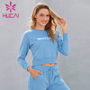 Custom tracksuits women's autumn and winter running fitness top long sleeve new style