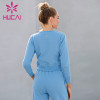 Custom tracksuits women's autumn and winter running fitness top long sleeve new style