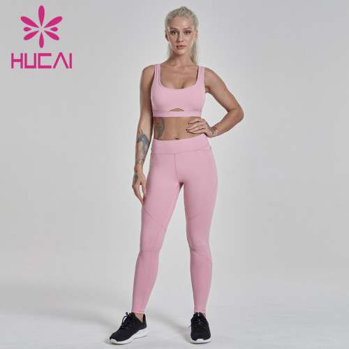 fitness clothing wholesalers shockproof high strength running vest set fitness yoga pants for sports