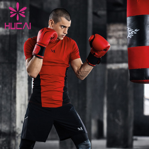 wholesale men's tracksuits short sleeve t-shirt men's training quick drying top