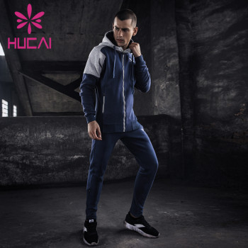 ODM mens sweat suits outdoor fitness exercise warm exercise two sets running clothes