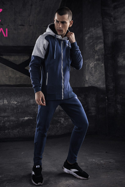 ODM mens sweat suits outdoor fitness exercise warm exercise two sets running clothes