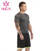 OEM mens jogging suits fitness training T-shirt sports two-piece set private label