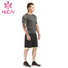 OEM mens jogging suits fitness training T-shirt sports two-piece set private label