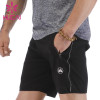 Custom Mens Athletic Shorts with Pocket Polyester Five-Point Pants Black Summer