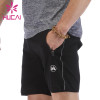 Custom Mens Athletic Shorts with Pocket Polyester Five-Point Pants Black Summer