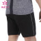 Custom Mens Athletic Shorts with Pocket Polyester Five-Point Pants Black Summer