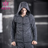 OEM mens athletic wear long sleeve sweater hooded sports fitness clothes