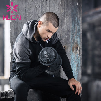 OEM Mens Autumn Fitness Plus Size Fit Hoodies Long Sleeve Activewear Manufacturer