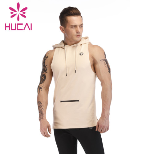 Mens athletic wear wholesale tank tops fashion summer hooded sleeveless