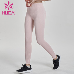 blank workout pants wholesale high waist flat abdomen small thin leg Fitness Yoga Pants pit strip tights