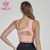 Asymmetrical fold underwear sports shockproof fitness tank top unbranded gym clothing wholesale australia
