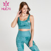 European and American new plant printing elastic quick drying fitness suit women's running sports leisure Yoga suit
