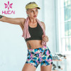 blank fitness apparel wholesale camouflage printing fitness suit women's Top Shorts sports Yoga suit