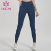 Wholesale high waisted workout leggings yoga training pants with hip lifting pants