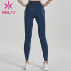 Wholesale high waisted workout leggings yoga training pants with hip lifting pants