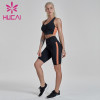 Slim fit short fitness suit cooperation sports apparel distributors