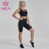 Slim fit short fitness suit cooperation sports apparel distributors