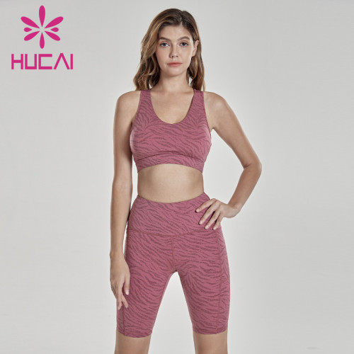 Sexy color printed Capris fitness suit fitness apparel vendors