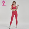 Digital printing high waist shaping hip lifting fitness running suit fitness wear distributors