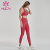 Digital printing high waist shaping hip lifting fitness running suit fitness wear distributors