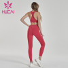 Digital printing high waist shaping hip lifting fitness running suit fitness wear distributors