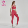 Digital printing high waist shaping hip lifting fitness running suit fitness wear distributors