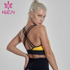 Yellow sports underwear women's shockproof running fitness suit athletic wear manufacturers usa