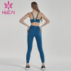 Royal Blue fitness bra with fitness pants suit womens fitness clothing wholesale