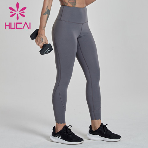 wholesale athletic leggings iron grey fitness pants