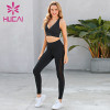 Cross sexy bra splicing pants fitness suit activewear wholesale suppliers