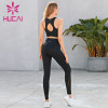 Cross sexy bra splicing pants fitness suit activewear wholesale suppliers