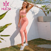 Pink Yoga suit bra pants two piece suit activewear sets wholesale