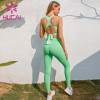 Activewear wholesale distributors provide green bandage sexy sports suit