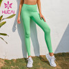 Wholesale yoga pants with pockets Side pocket High Waist Stretch fitness Capris for women