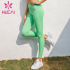 Wholesale yoga pants with pockets Side pocket High Waist Stretch fitness Capris for women