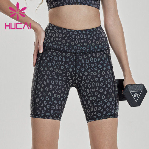 womens biker shorts wholesale quick drying printing Capris