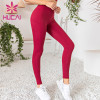 wholesale high waisted workout leggings Imitation leather bronzing powder flash Yoga Pants