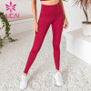wholesale high waisted workout leggings Imitation leather bronzing powder flash Yoga Pants