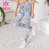 wholesale boho beautiful yoga leggings printed quick drying fitness pants
