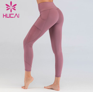 Wholesale Leggings Good Quality Side Pockets  Breathable And Quick-Drying