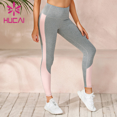 wholesale good quality high rise gray yoga leggings for women