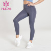 Custom dark grey yoga leggings high quality high waist fitness pants