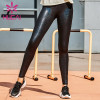 Custom black sequin spandex yoga skinny pants Private Label