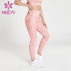 wholesale pink brand yoga leggings high quality hip lifting fitness pants